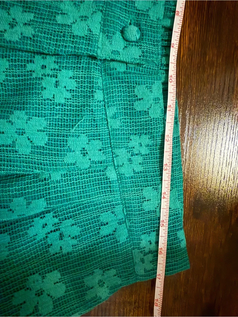 APRICOT Jade Green Floral Textured High-Waist Women’s Shorts